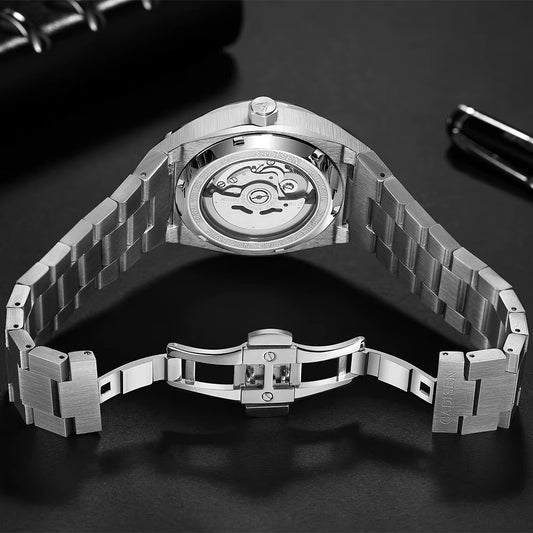 Automatic Mens Watches Fashion Top Brand Stainless Steel Sapphire Glass Japan TMI NH35A Watch Men Mechanical Wristwatch