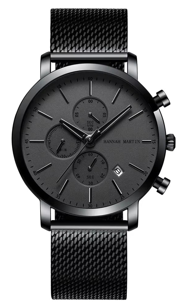 Top Men Watch Brand Business Style Stainless Steel Fashion Waterproof Sports Multifunctional Quartz Watch for Men